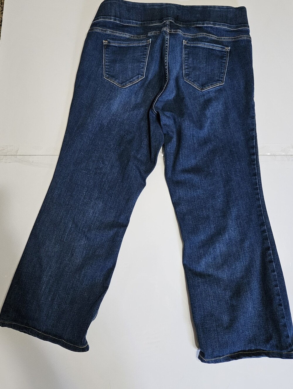 Womens Old Navy Boot-Cut Stretch Blue Denim Jeans Size 22 Pull On - Picture 2 of 7